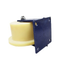 9 inch flat plate rigid nylon single side track casters